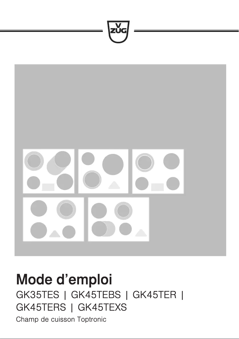 Image de la première page du manuel de l'appareil GK45TESC