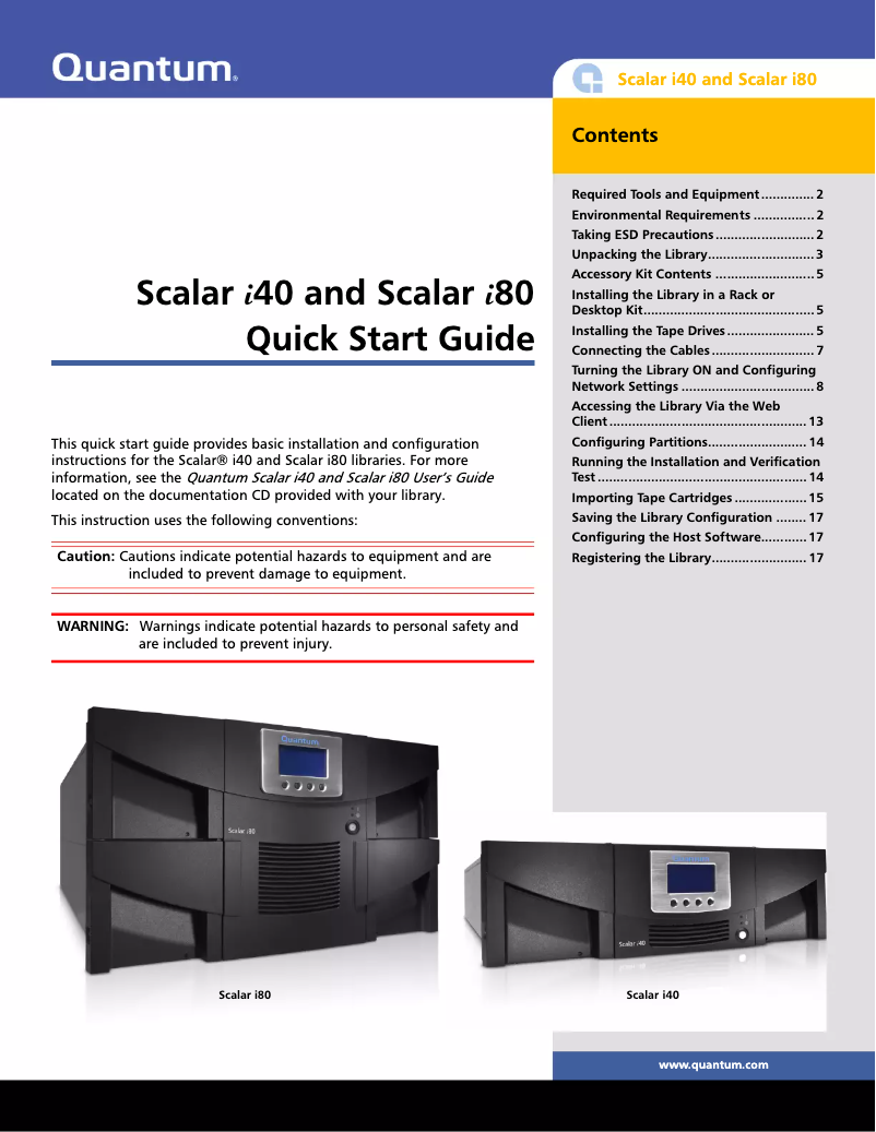 Image de la première page du manuel de l'appareil Scalar i80