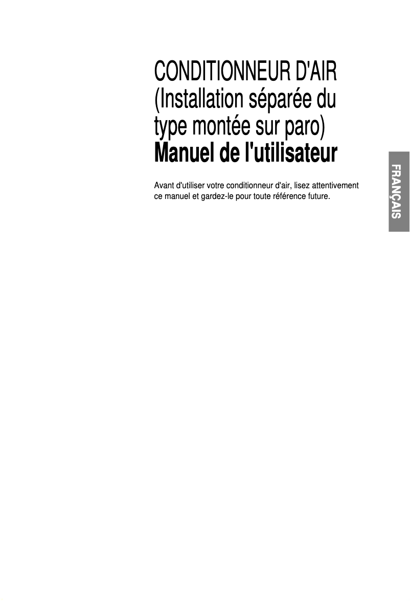 Page 1 de la notice Manuel utilisateur LG LSUH186GUL0