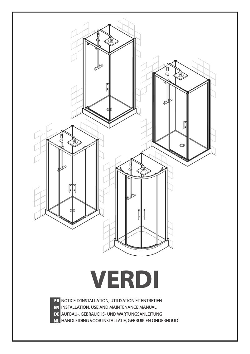 Page 1 de la notice Manuel utilisateur Novellini Verdi