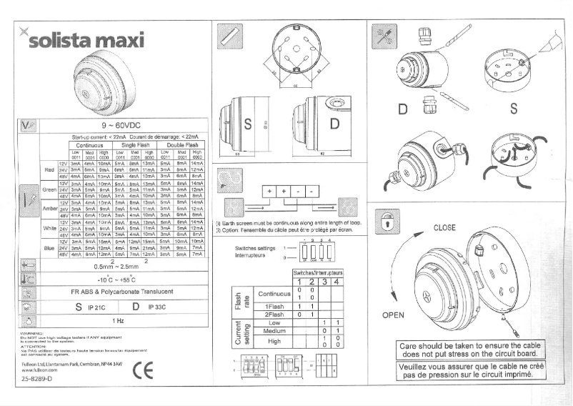 Page n°1 - Manuel utilisateur Compro Solista Maxi
