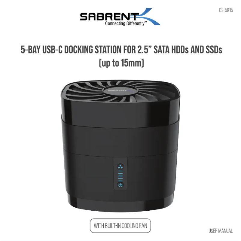 Page n°1 - Manuel utilisateur Sabrent DS-5R15