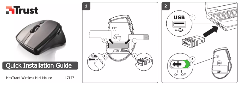 Page 1 de la notice Manuel utilisateur Trust MaxTrack