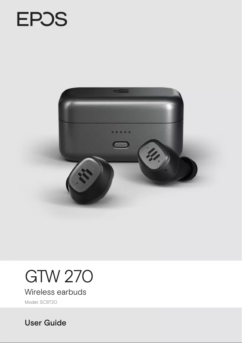 Page 1 de la notice Manuel utilisateur Sennheiser GTW 270