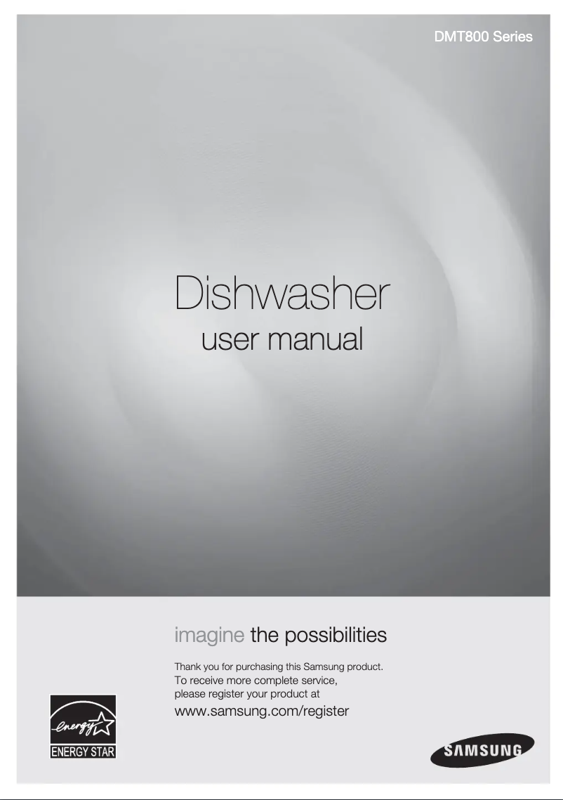 Page n°1 - Manuel utilisateur Samsung DMT800RHW