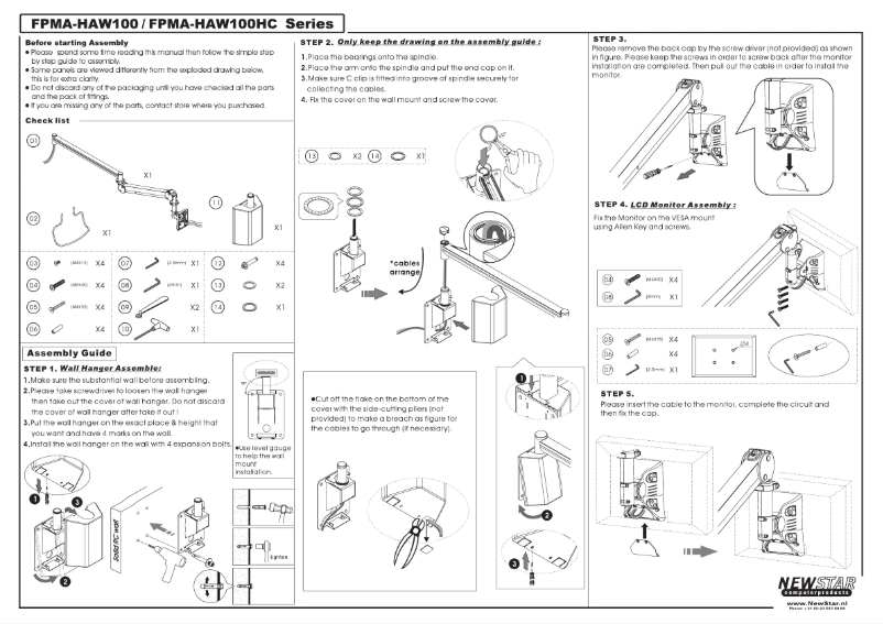 Image de la première page du manuel de l'appareil FPMA-HAW100