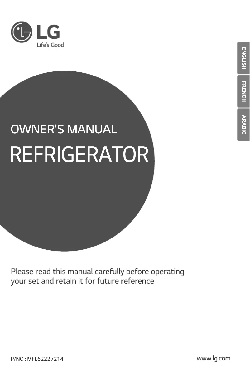 Page n°1 - Manuel utilisateur LG GR-S324RPMF