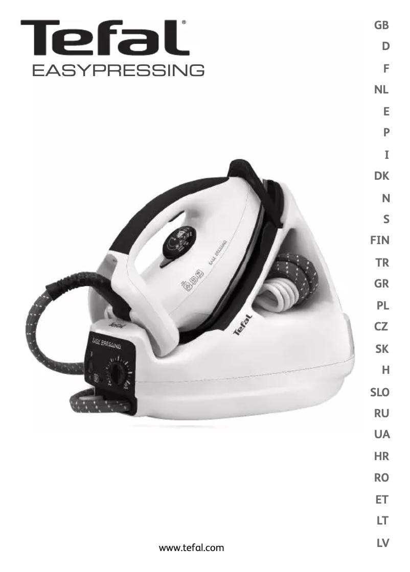 Page 1 of the manual User Manual Tefal Easy Pressing GV5247