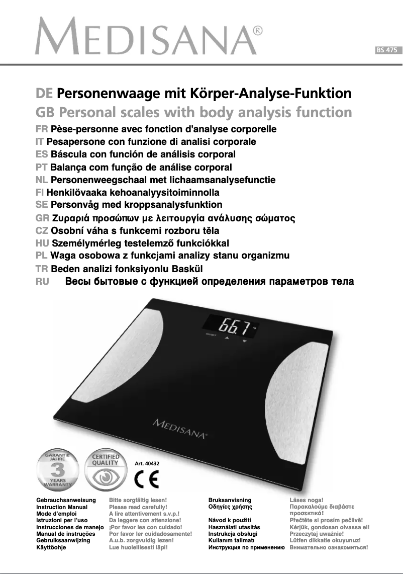 Image de la première page du manuel de l'appareil PS 438