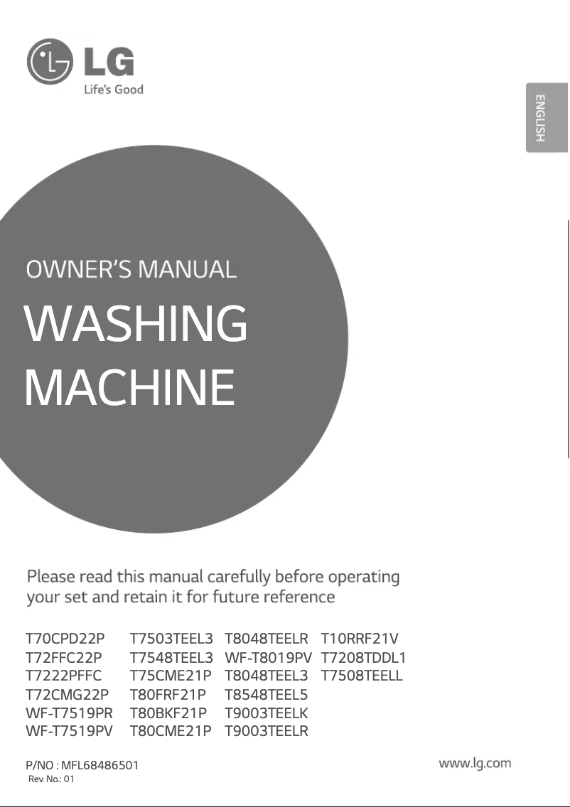 Image de la première page du manuel de l'appareil T7508TEELL