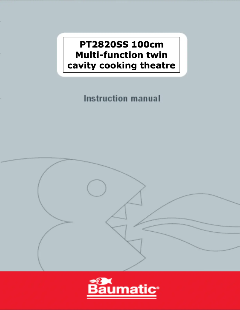 Page n°1 - Manuel utilisateur Baumatic PT2820SS