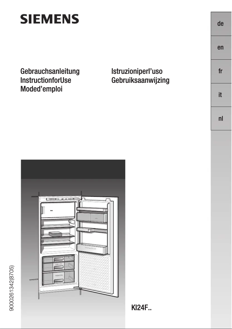 Image de la première page du manuel de l'appareil KI24FA60