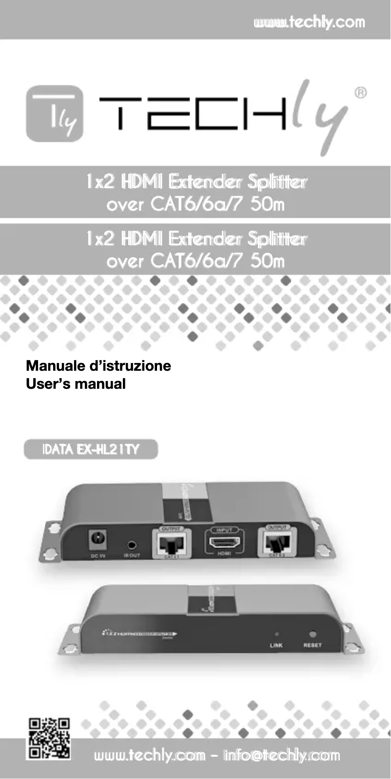 Page 1 de la notice Manuel utilisateur Techly IDATA EX-HL21TY