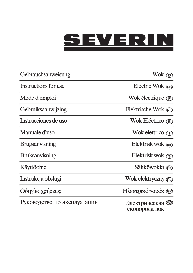 Page n°1 - Manuel utilisateur Severin BP 2442
