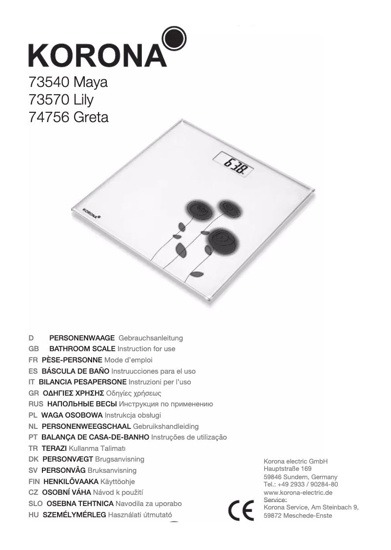 Imagen de la primera página del manual del dispositivo Maya