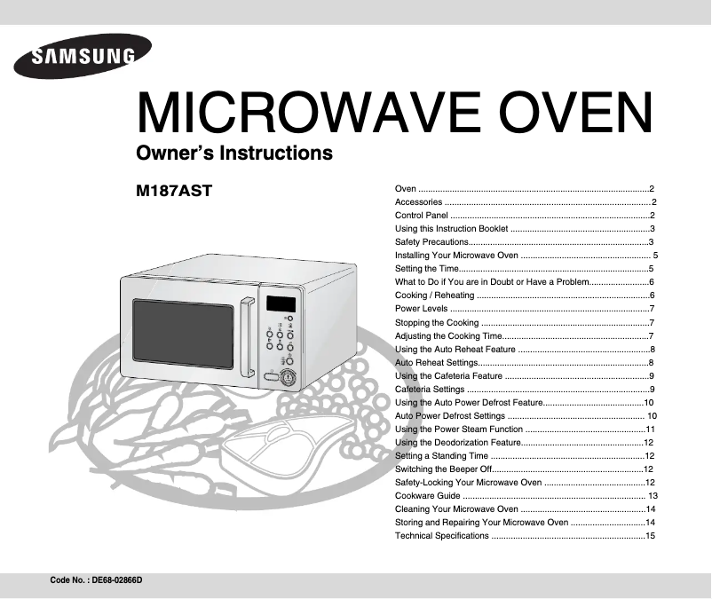 Page n°1 - Manuel utilisateur Samsung M187AST