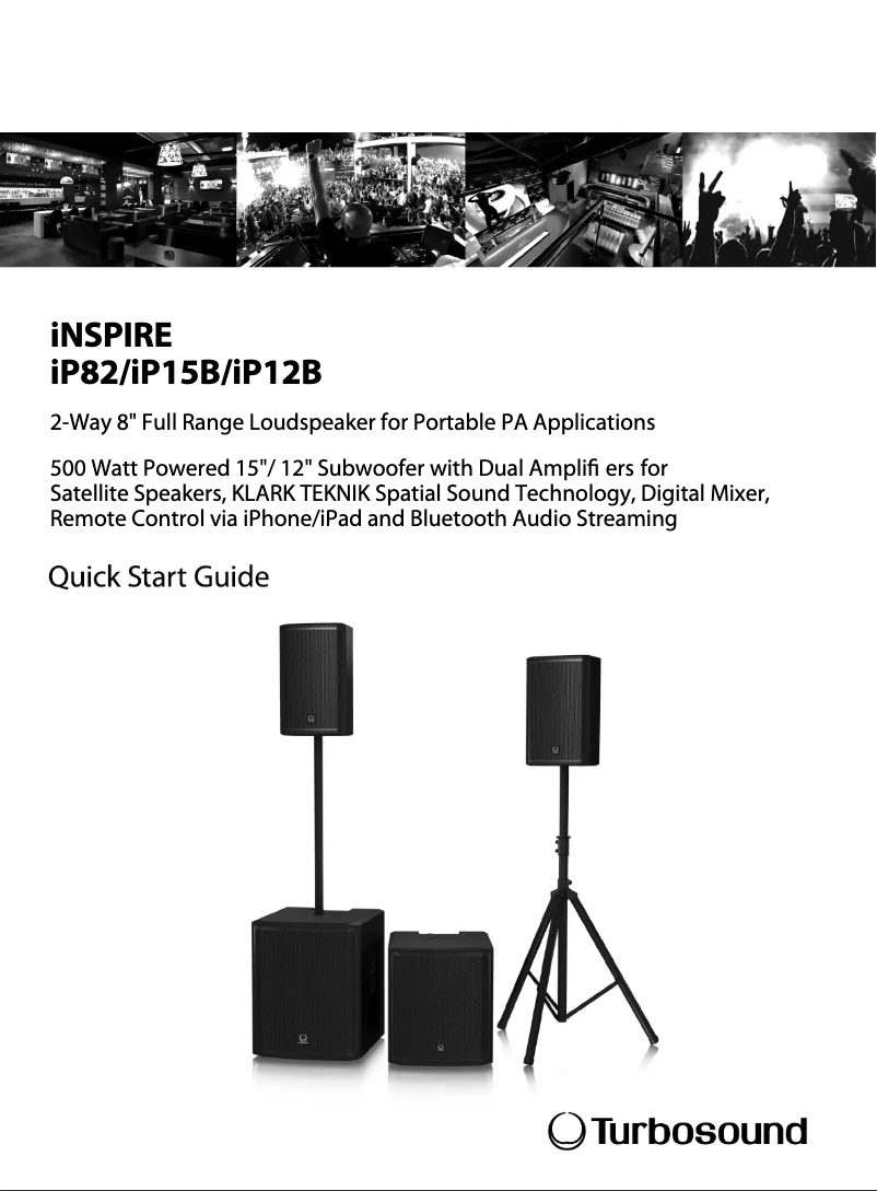 Página 1 del manual Manual de usuario Turbosound iNSPIRE iP82