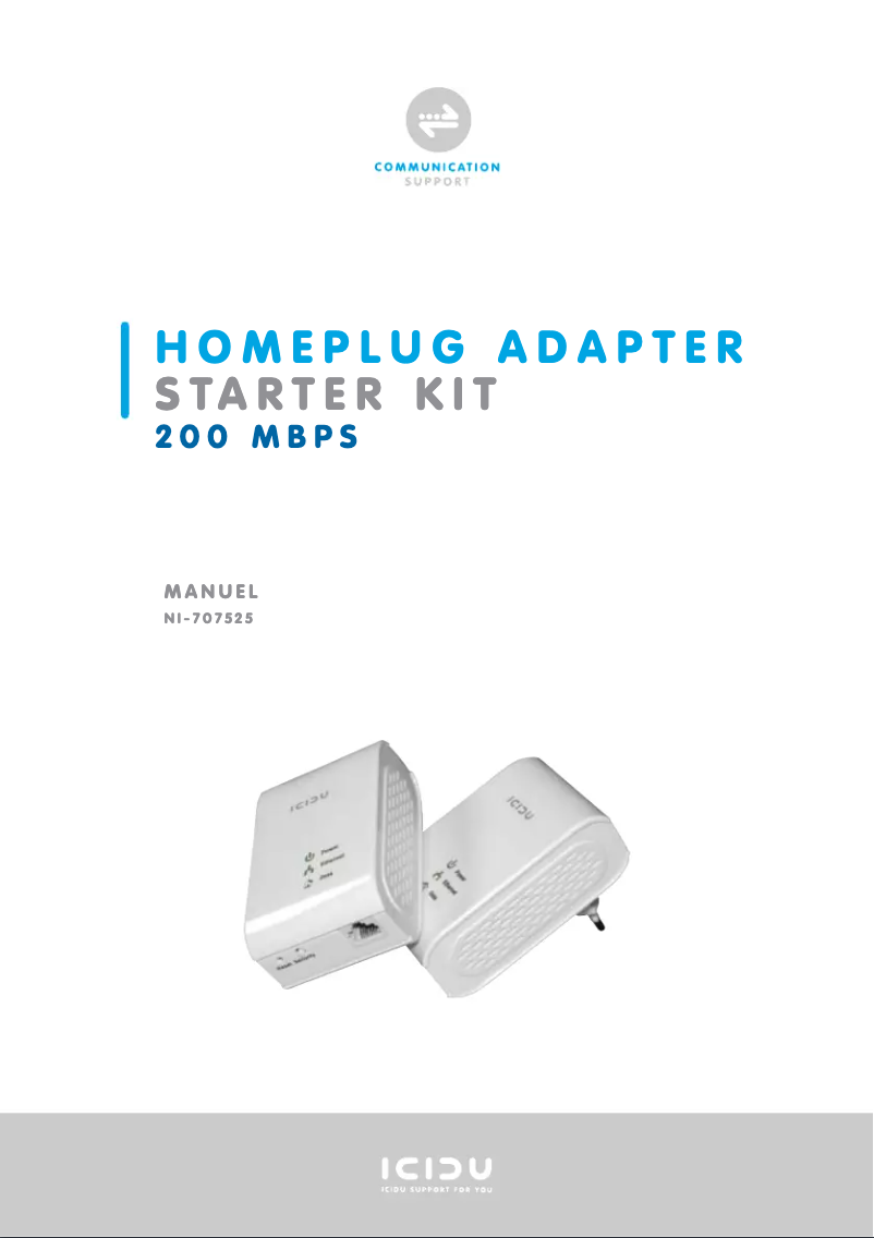 Page 1 de la notice Manuel utilisateur Icidu NI-707525
