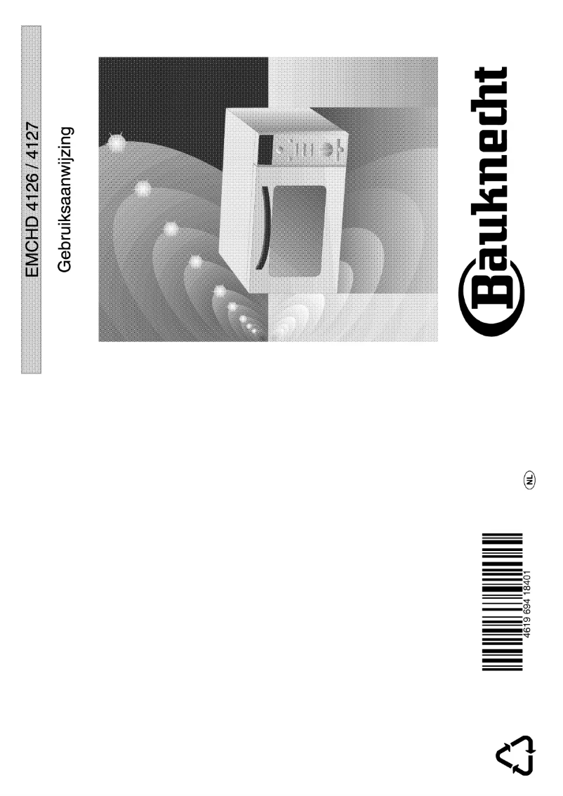 Page 1 de la notice Manuel utilisateur Bauknecht EMCHD4126