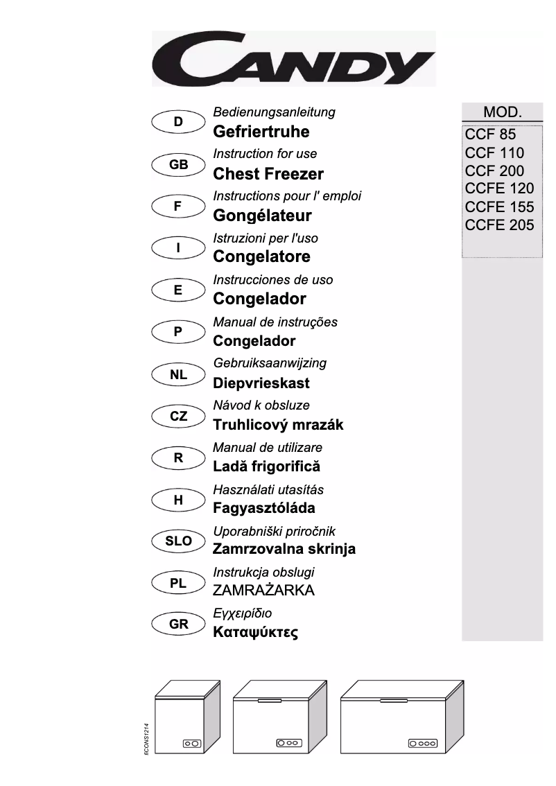 Image de la première page du manuel de l'appareil CCF 200