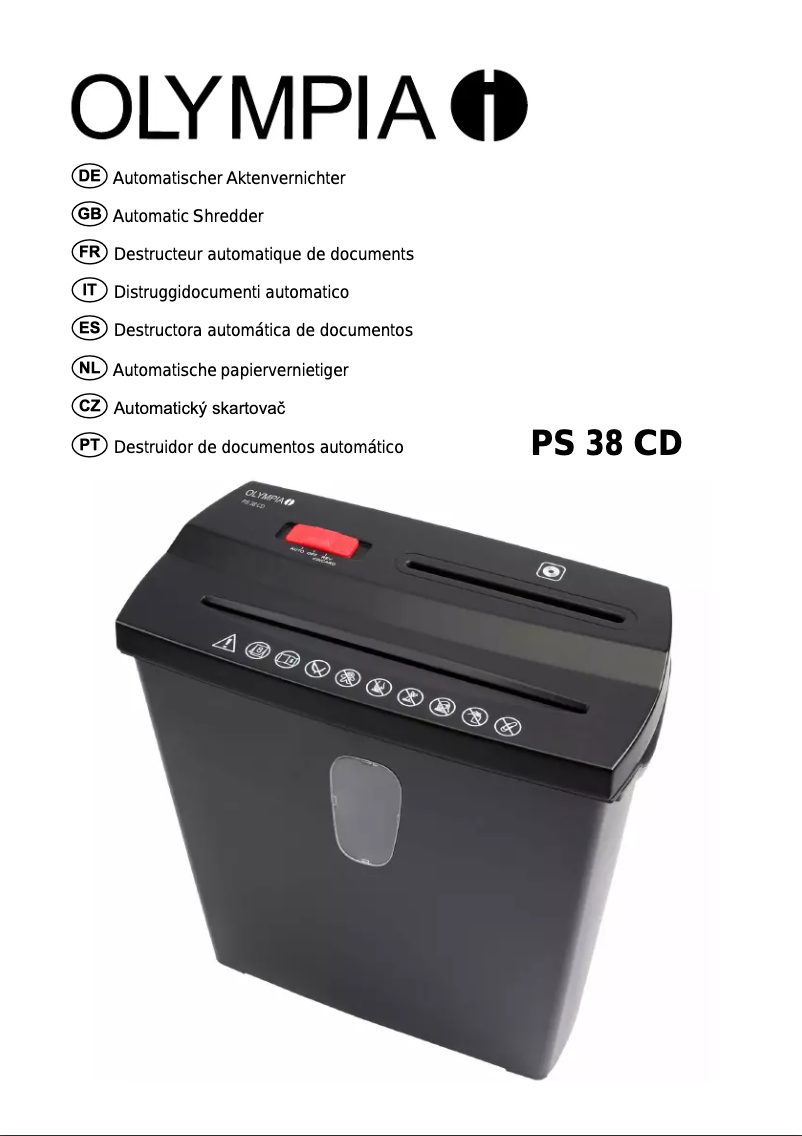 Image de la première page du manuel de l'appareil PS 38 CD