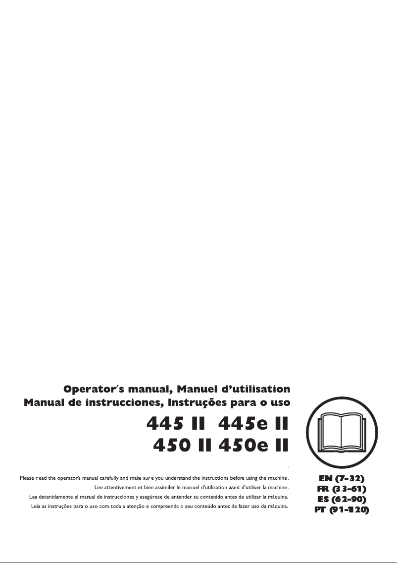 Image de la première page du manuel de l'appareil 450e II