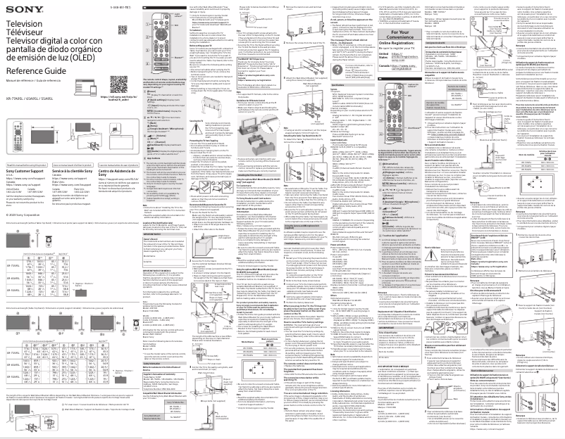 Página 1 del manual Manual de usuario Sony BRAVIA FWD-77A95L