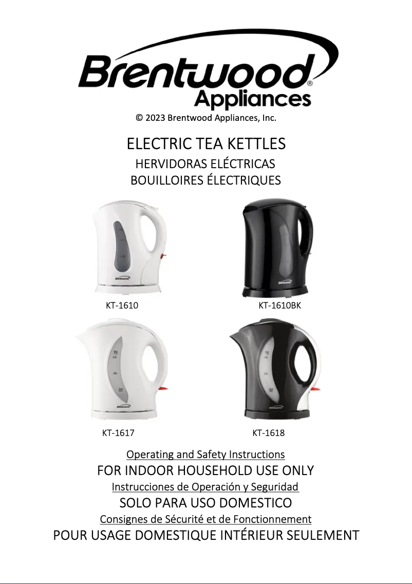 Página 1 del manual Manual de usuario Brentwood KT-1610