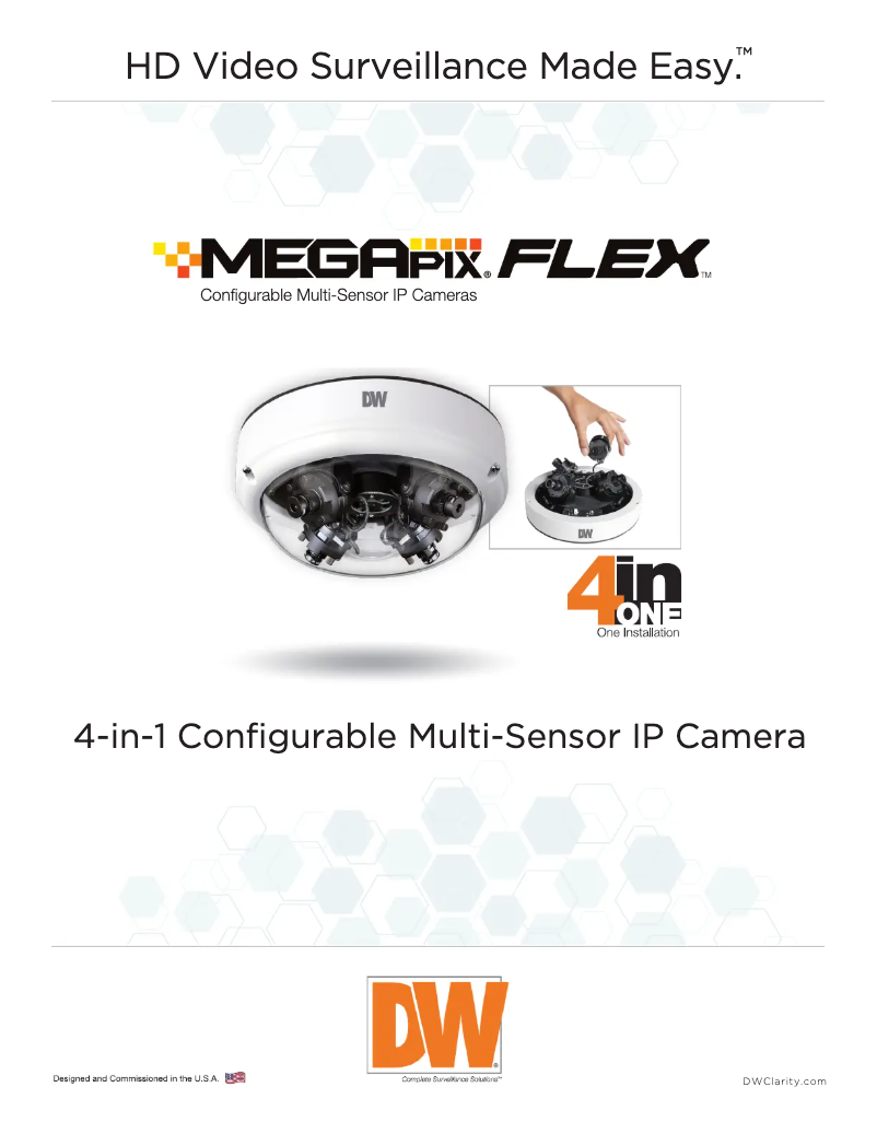 Image de la première page du manuel de l'appareil MegaPix Flex DWC-PVX16W2