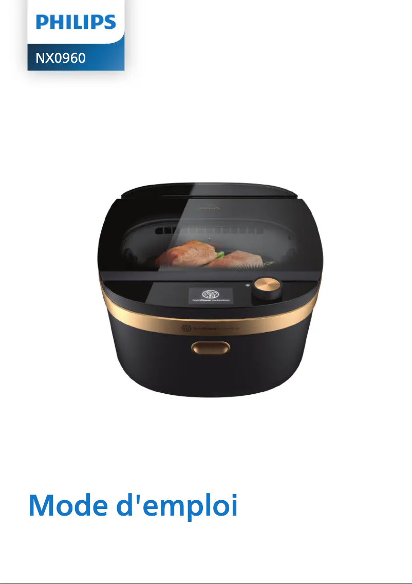 Page 1 de la notice Manuel utilisateur Philips NX0960