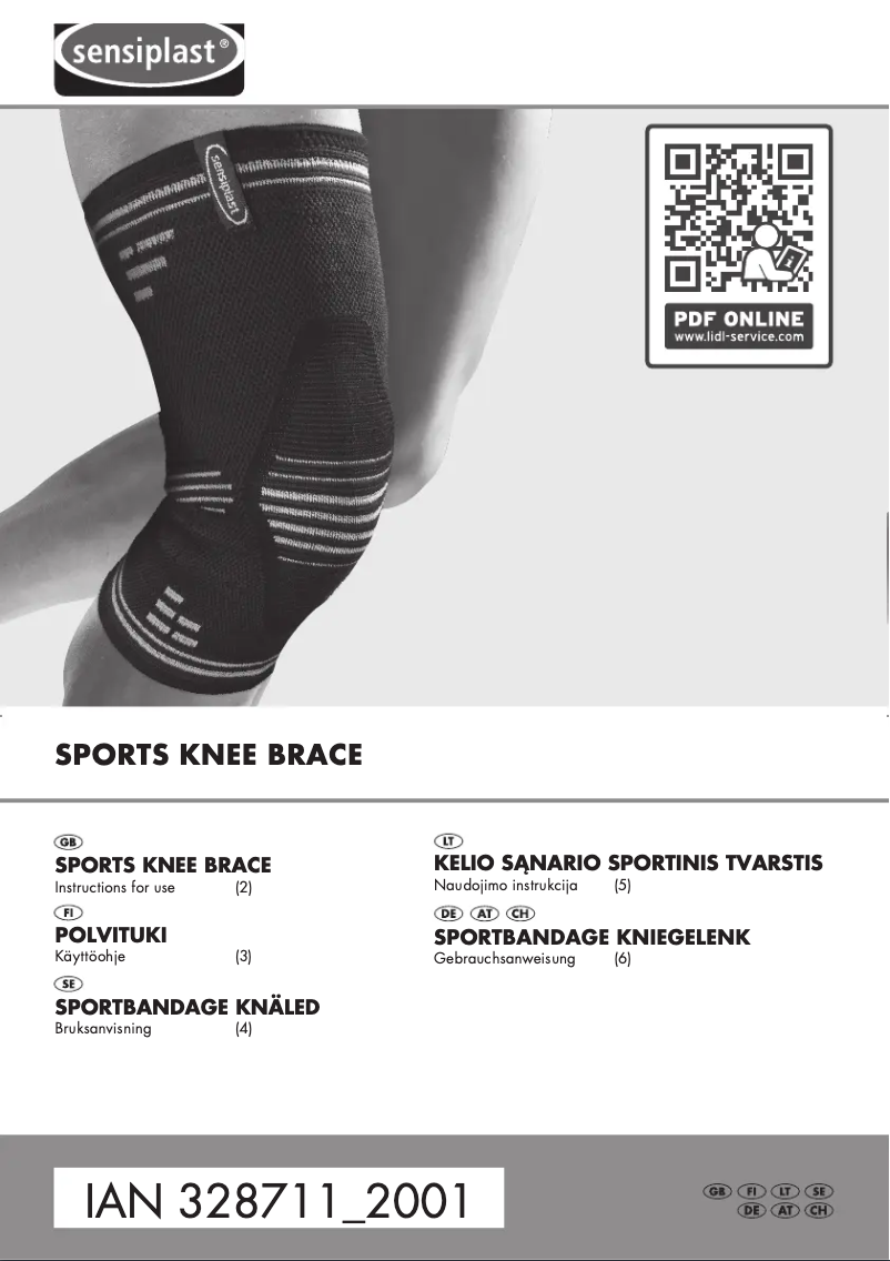 Page n°1 - Manuel utilisateur Sensiplast IAN 328711