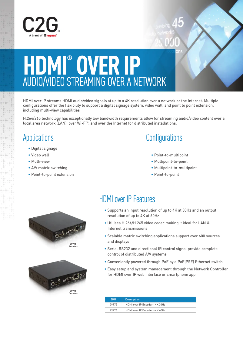 Page 1 de la notice Manuel utilisateur C2G 29984