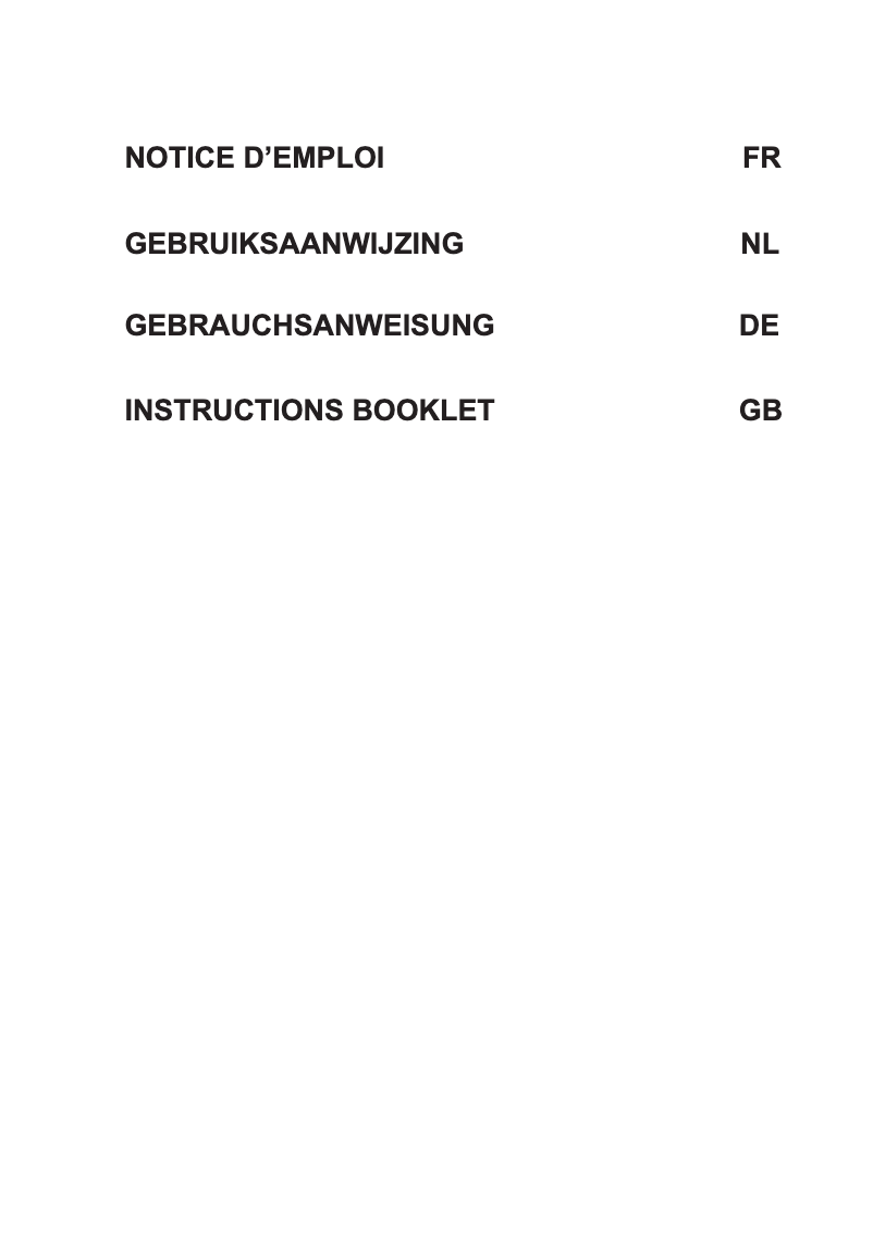 Page 1 de la notice Manuel utilisateur Fratelli Onofri YP 192.C50