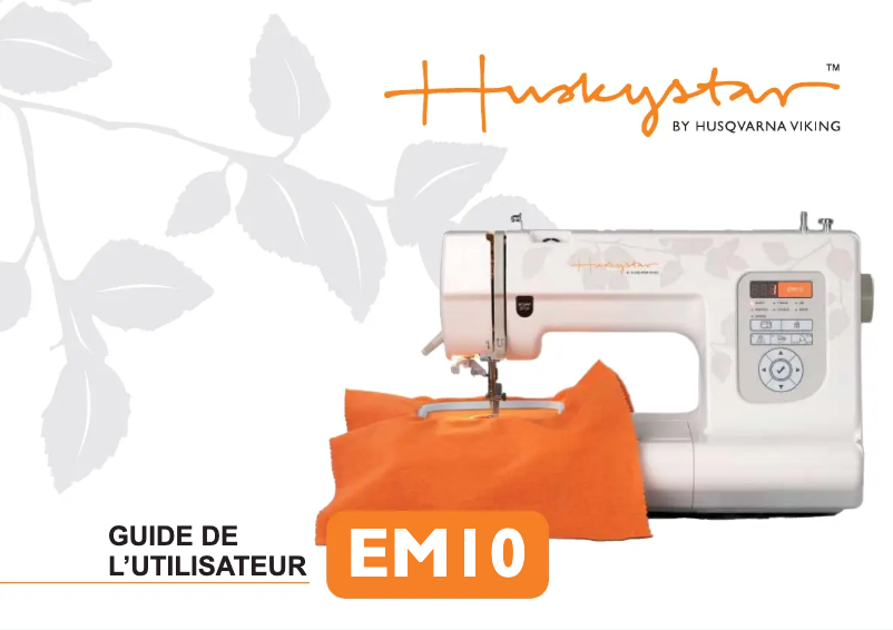 Page 1 de la notice Manuel utilisateur Husqvarna-Viking Huskystar EM10