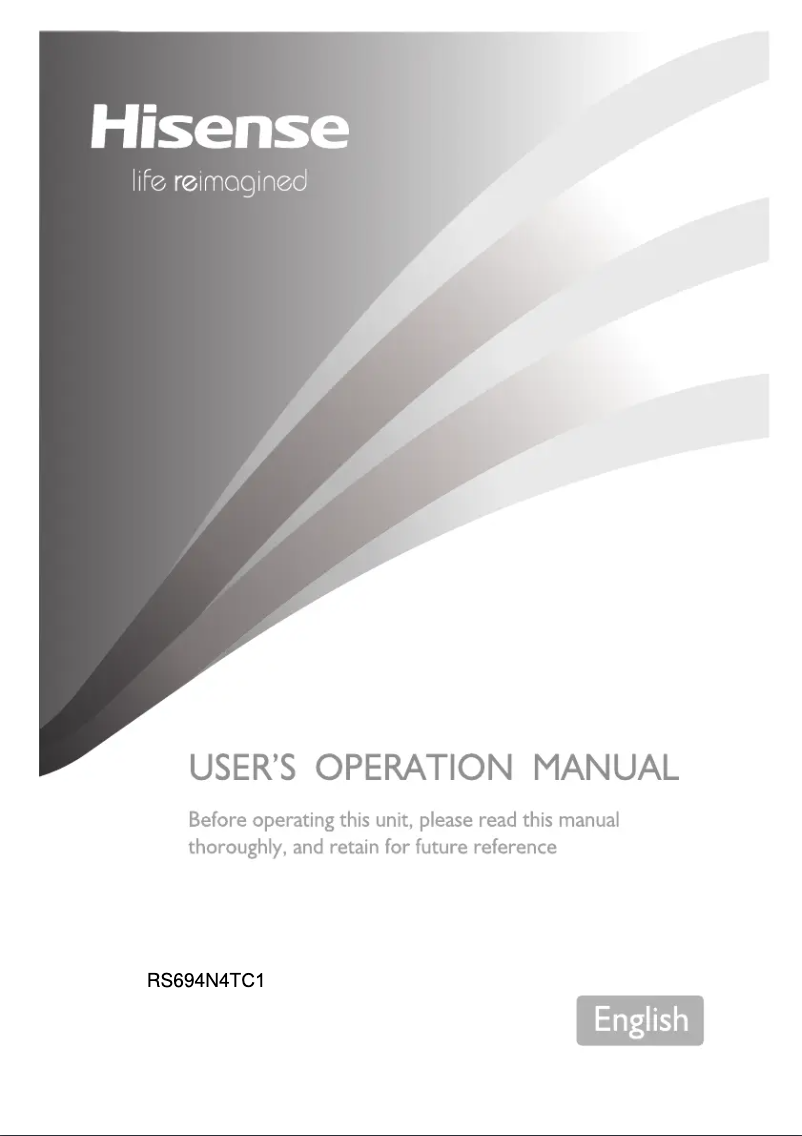 Image de la première page du manuel de l'appareil RS694N4TBF