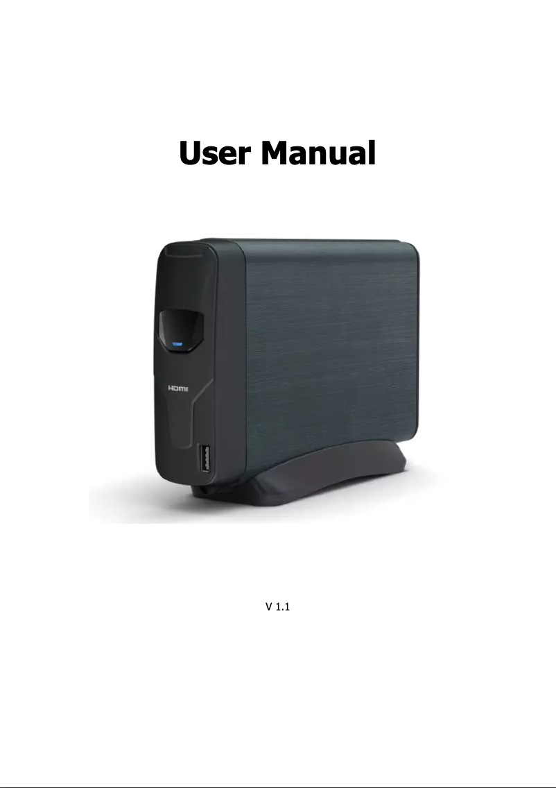 Page 1 of the manual User Manual Argosy HV372T