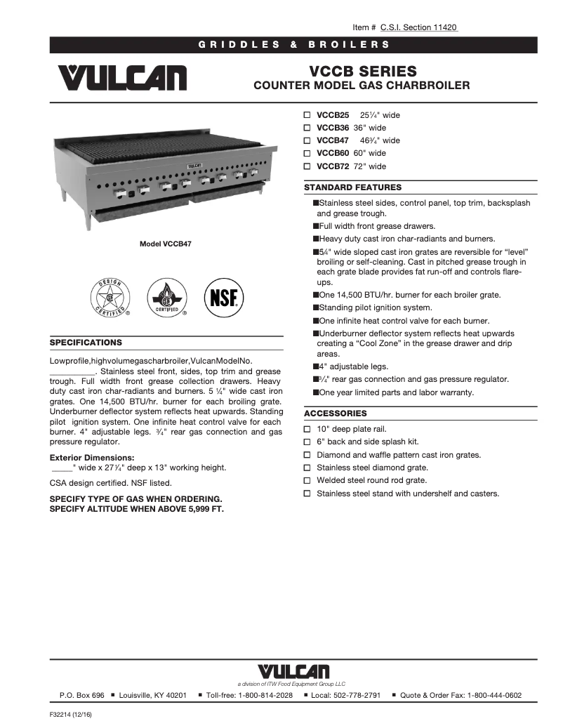 Image de la première page du manuel de l'appareil VCCB36