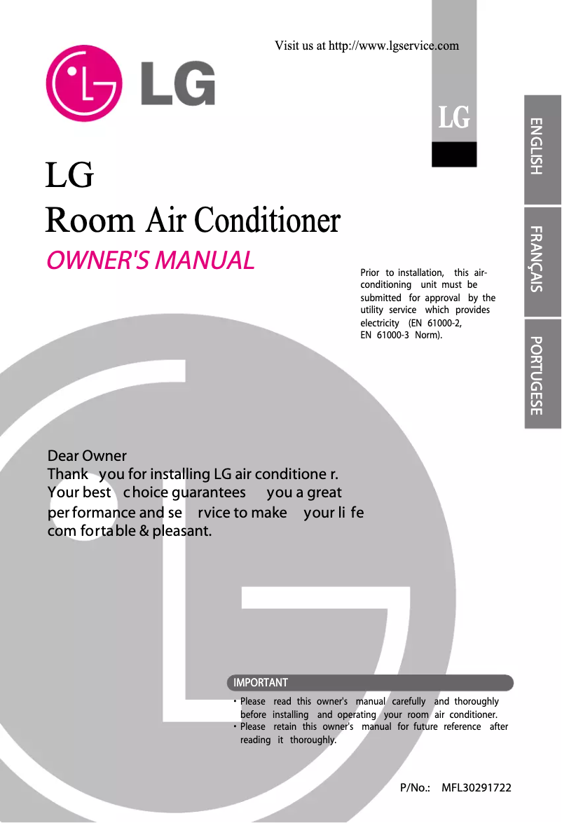 Page 1 of the manual User Manual LG S09LF