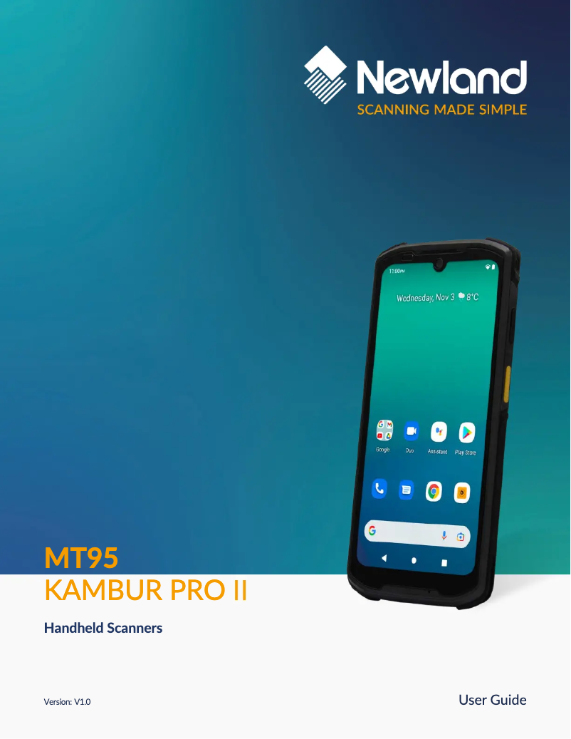 Página 1 del manual Manual de usuario Newland MT95 Kambur Pro II