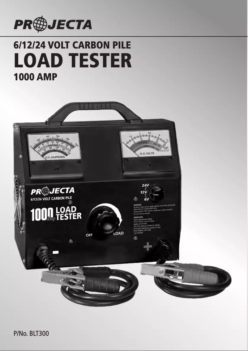 Page 1 de la notice Manuel utilisateur Projecta BLT300