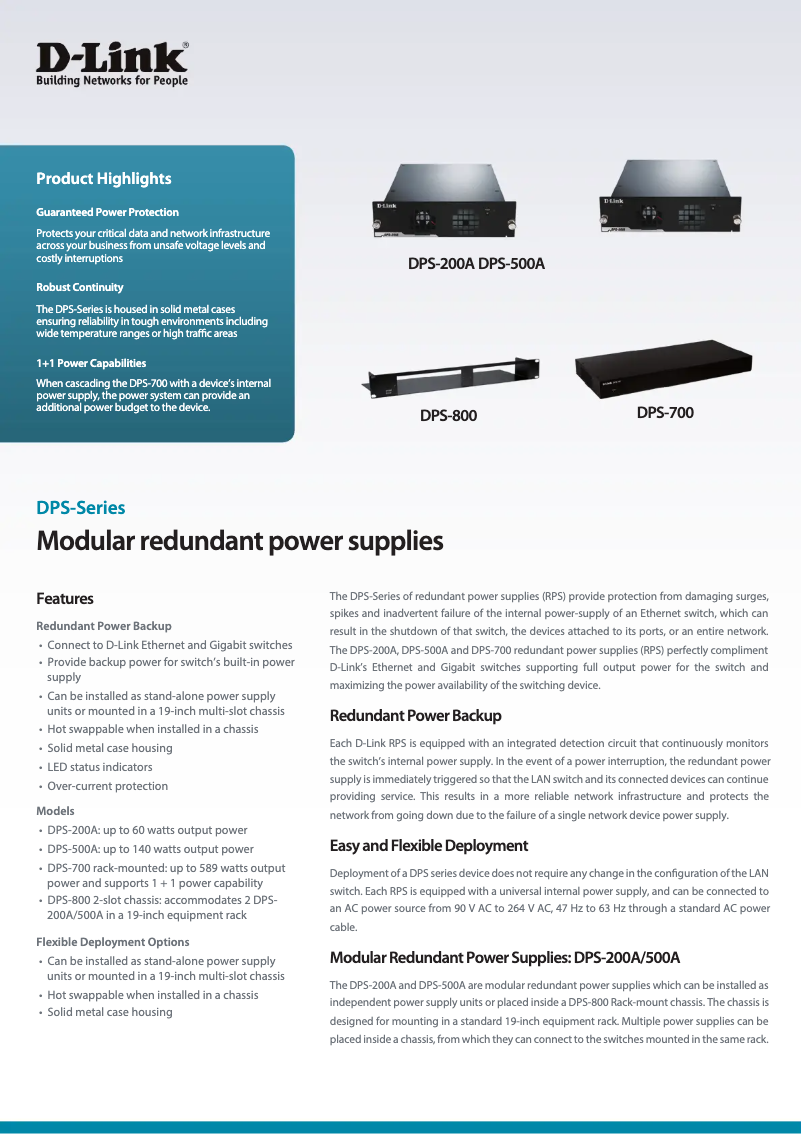 Image de la première page du manuel de l'appareil DPS-200A