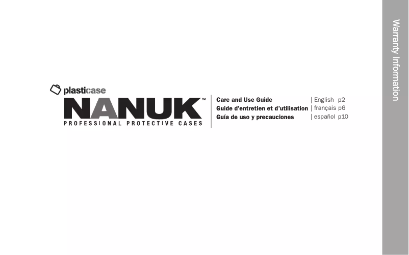 Page 1 de la notice Manuel utilisateur Nanuk 935