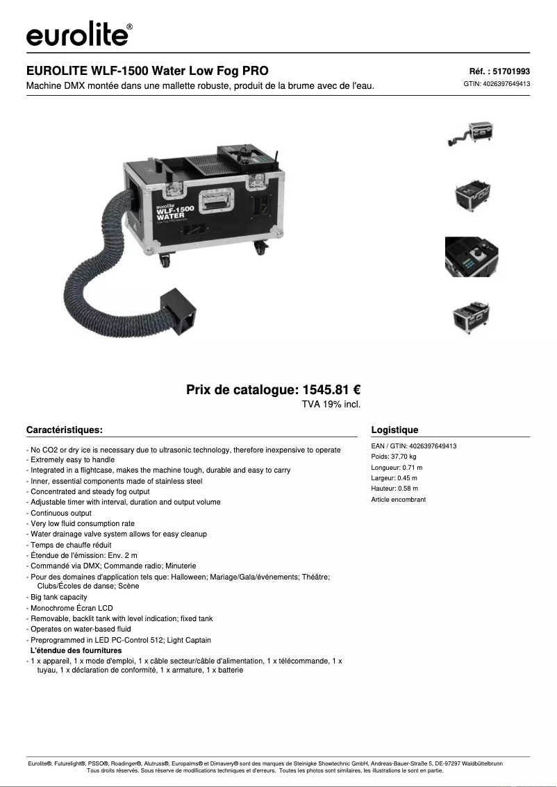 Image de la première page du manuel de l'appareil WLF-1500