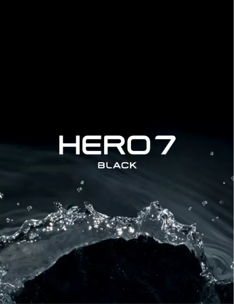 Imagen de la primera página del manual del dispositivo HERO 7 Black