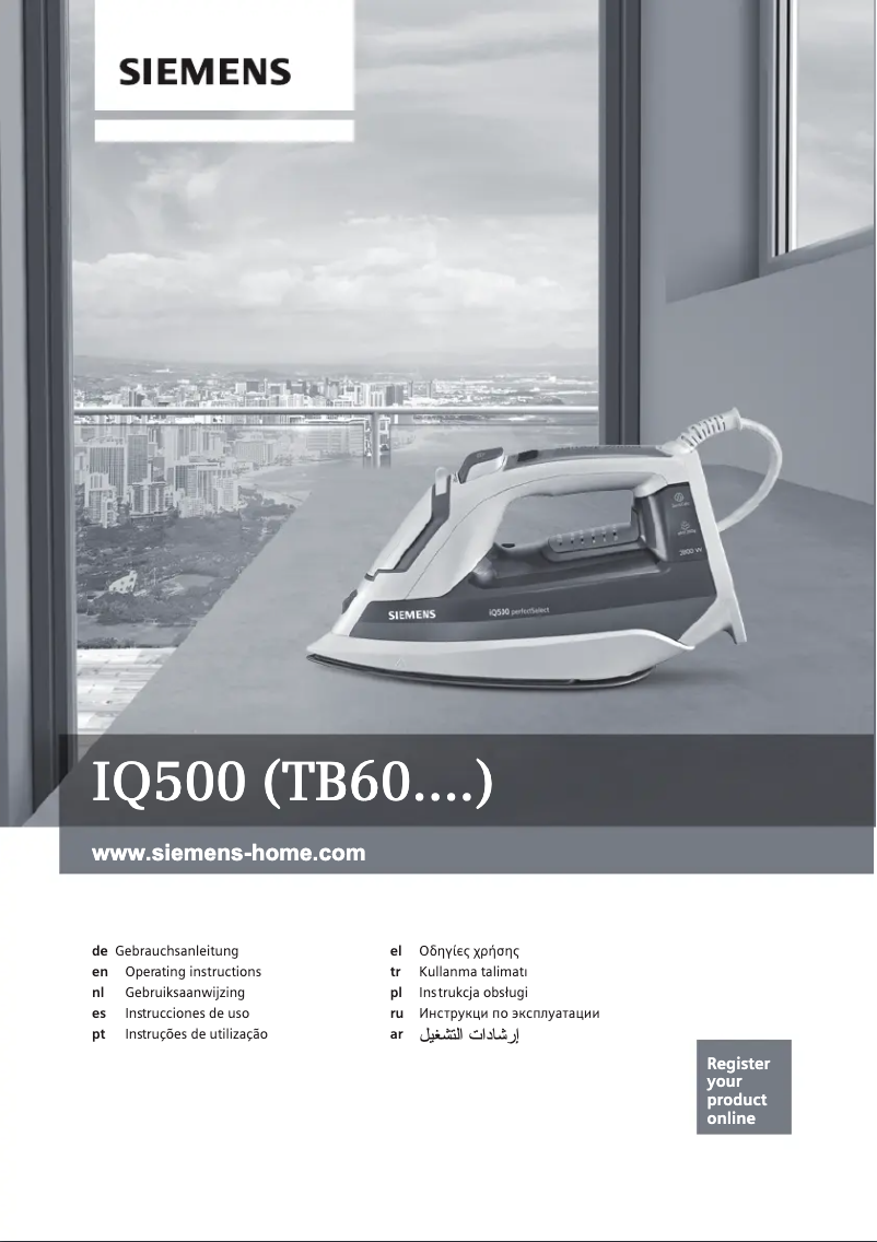 Page n°1 - Manuel utilisateur Siemens TB60XTRM