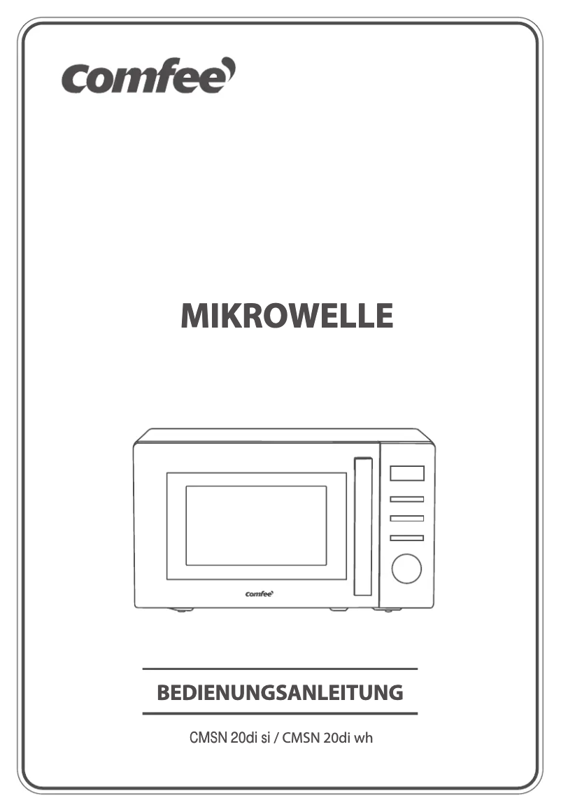 Image de la première page du manuel de l'appareil CMSN 20di wh