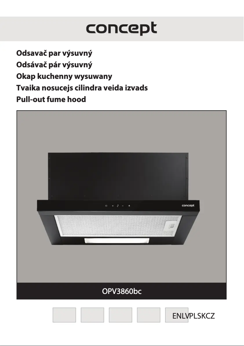 Page n°1 - Manuel utilisateur Concept OPV3860BC