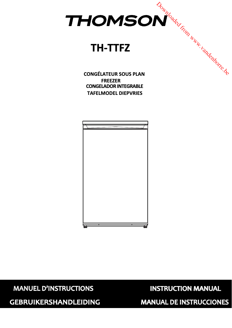 Page 1 de la notice Manuel utilisateur Thomson THTT FZ4 WHA++