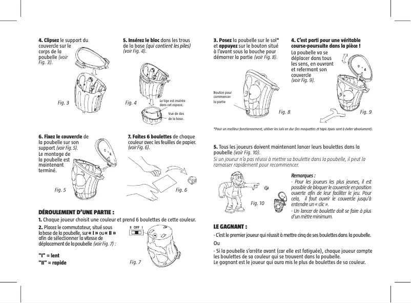 Page 1 de la notice Manuel utilisateur MEGABLEU Ben Boulette