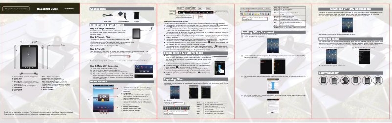 Image de la première page du manuel de l'appareil TAB-811